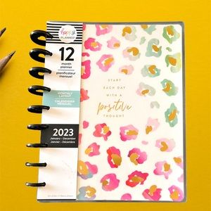 The Happy Planner Jan– Dec 2023 monthly/ Weekly Classic size leopard Print